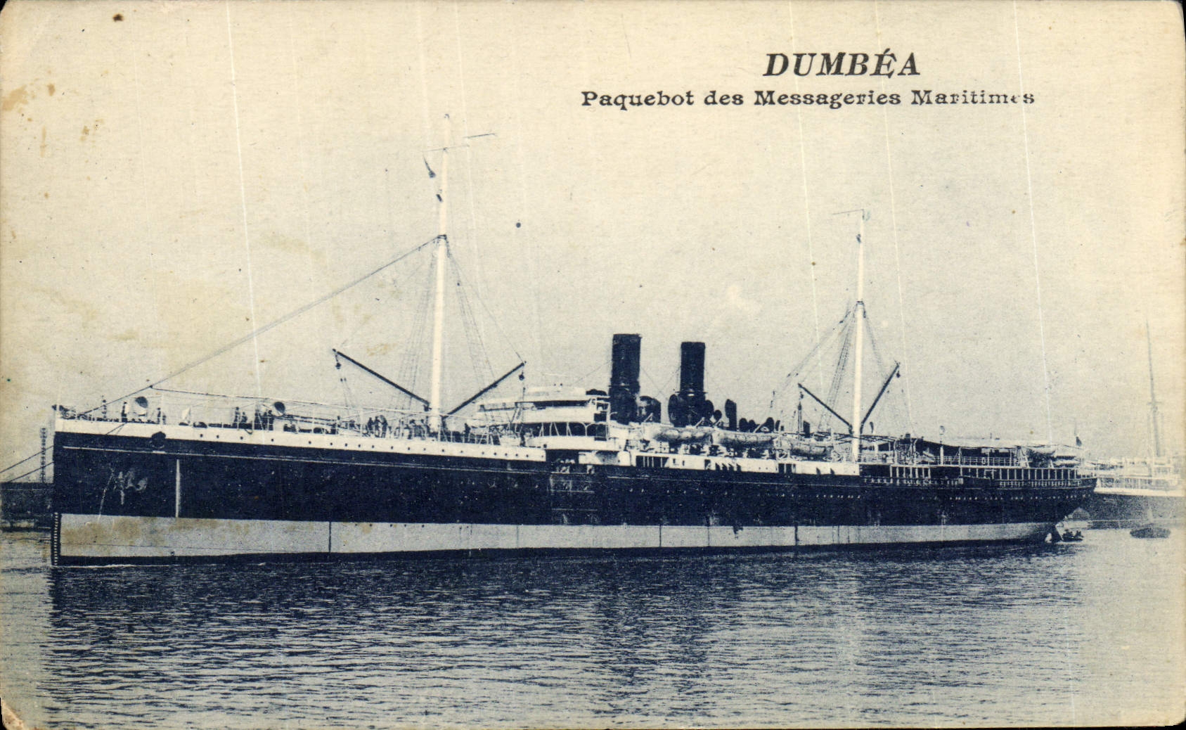 DUMBÉA — Paquebot des Messageries Maritimes — Bouterelly, Marseille