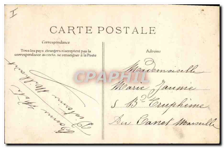 CPA Fantaisie Prenom Marie — Rückseite