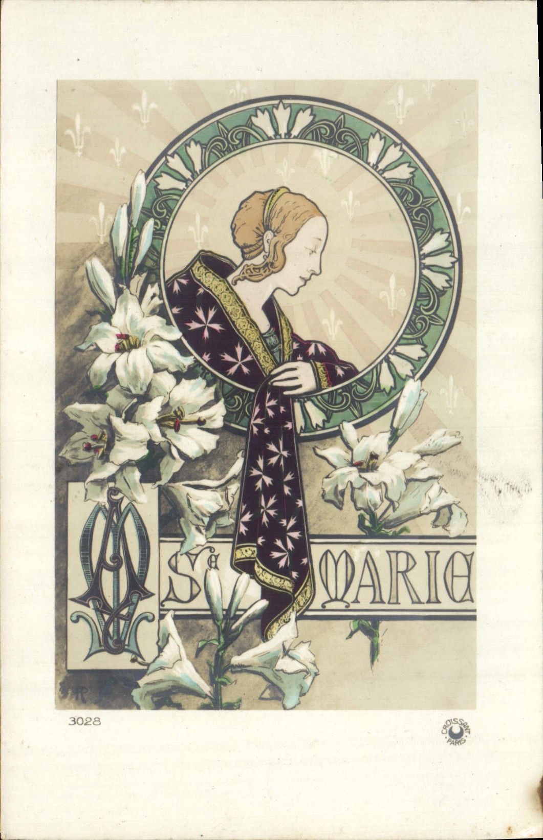 CPA Fantaisie Prenom Marie 