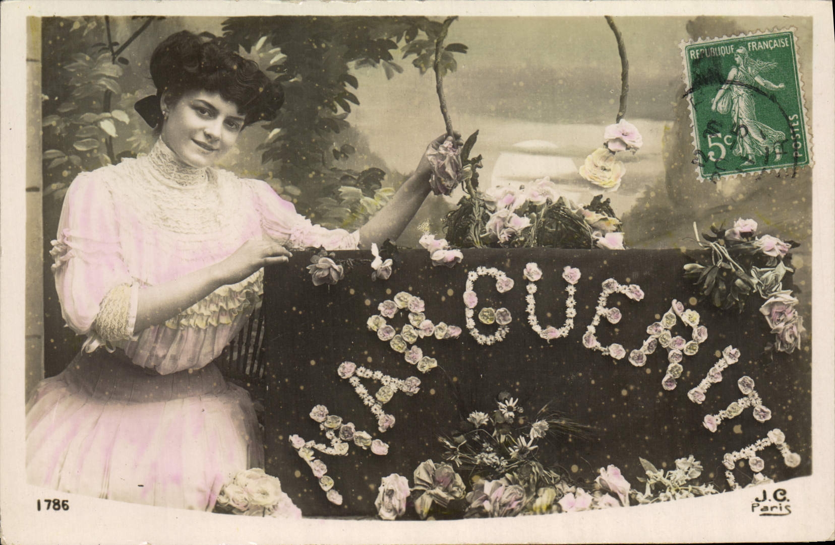 CPA Fantaisie Prenom Marguerite