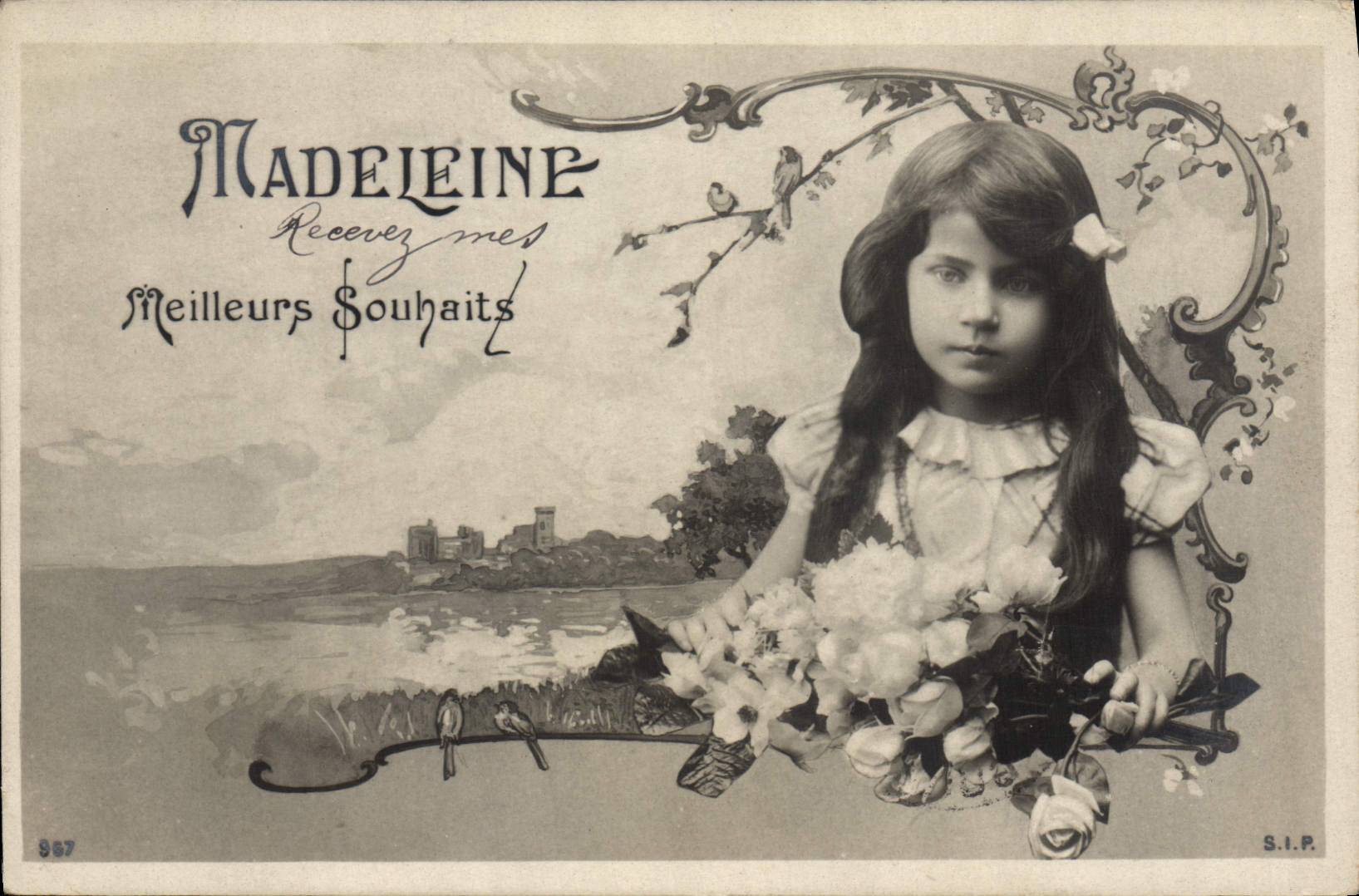 CPA Fantaisie Prenom Madeleine