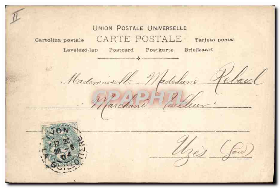 CPA Fantaisie Prenom Madeleine — Rückseite