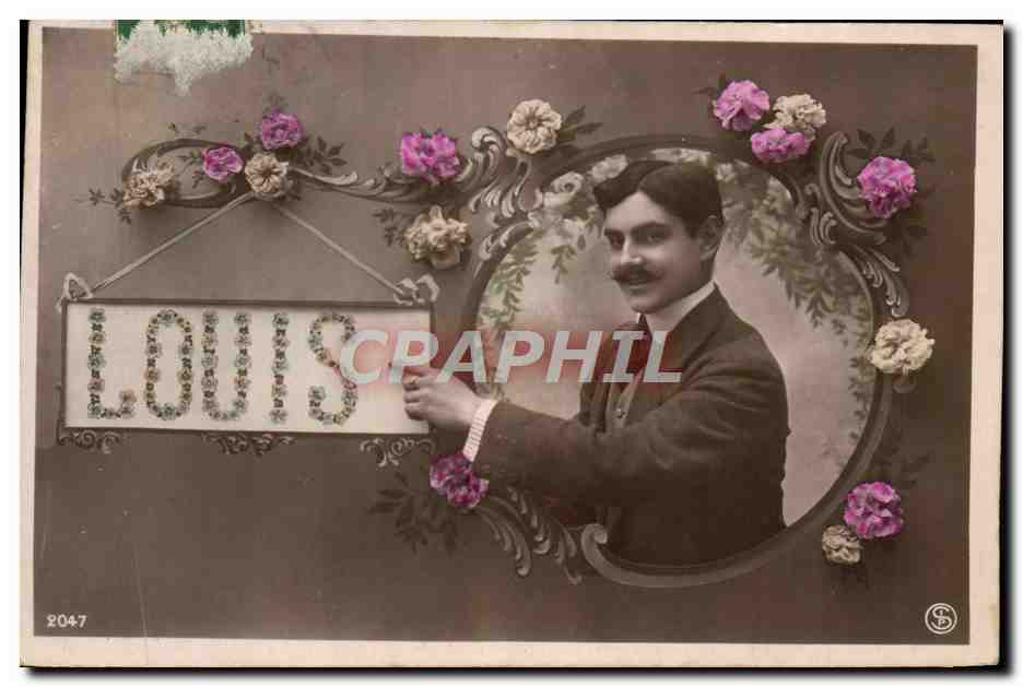 CPA Fantaisie Prenom Louis