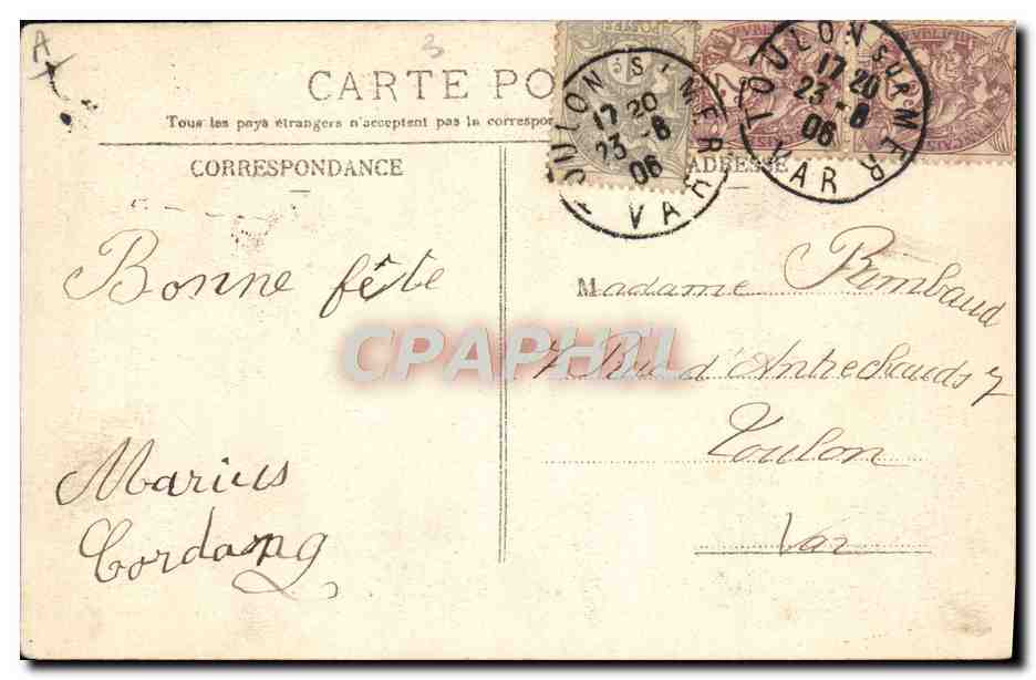 CPA Fantaisie Prenom Louise — Rückseite
