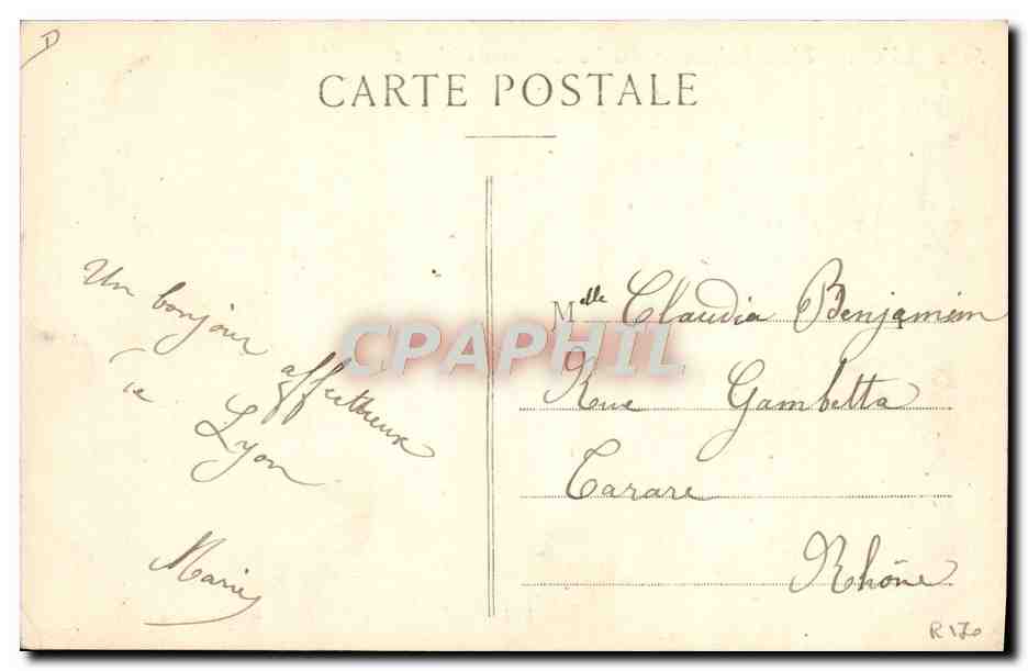 LYON - Place Bellecour - La Voiture aux Chèvres - S. Farges, édit. Lyon — Reverso
