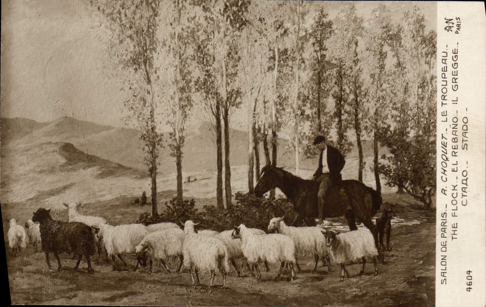 CPA Chevre Salon de Paris Choquet Le troupeau 