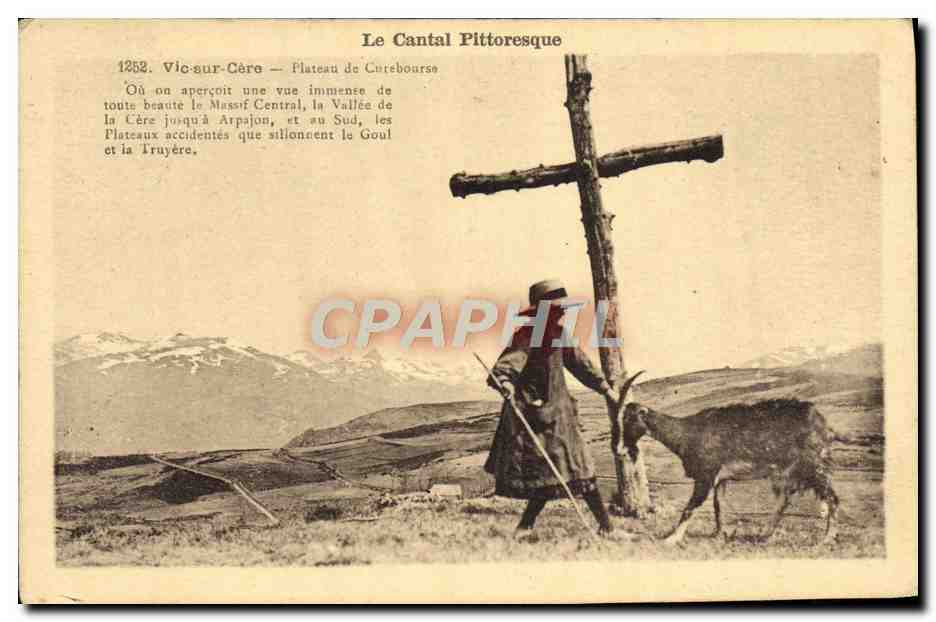 CPA Chevre Vic sur Cere Plateau de Curebourse Enfant
