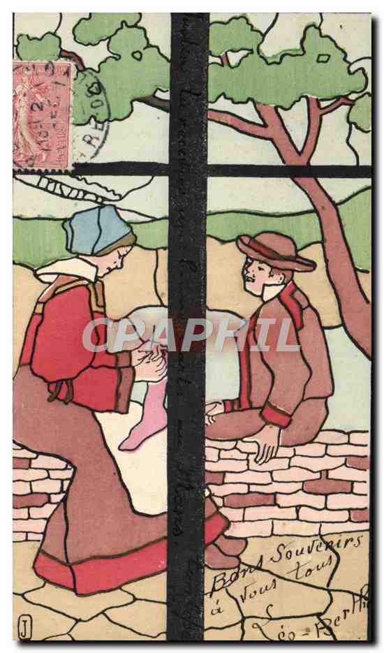 CPA Fantaisie Illustrateur Bretagne Folklore