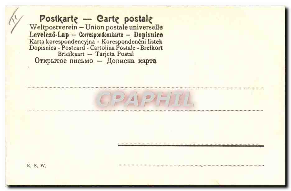 CPA Fantaisie Illustrateur Sous-bois — Rückseite