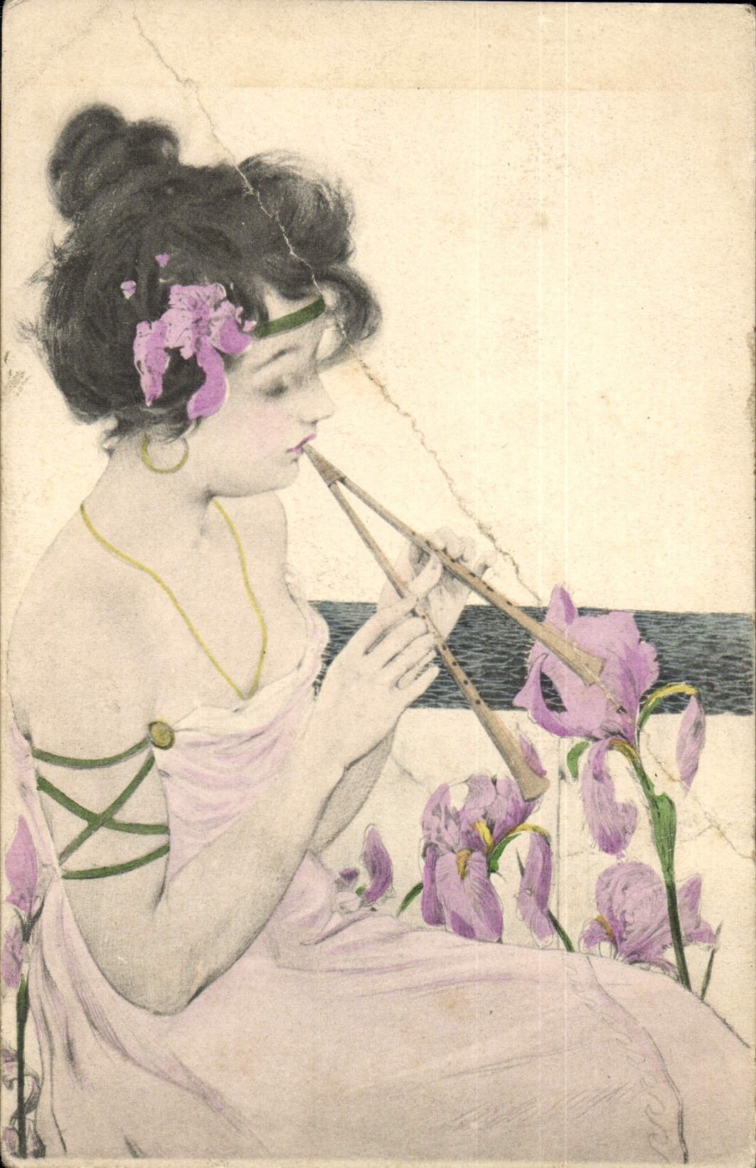 CPA Fantaisie Illustrateur Raphael Kirchner Femme