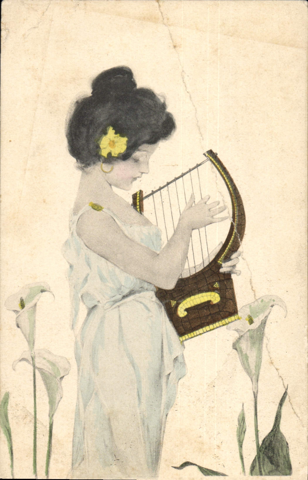CPA Fantaisie Illustrateur Raphael Kirchner Femme