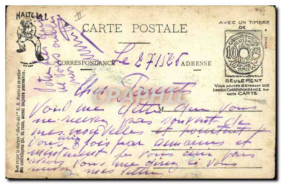 Les rêves d'un homme de la Classe — La Sortie de la Caserne — Halté-la-Li, éditeur E. B. Paris — Verso