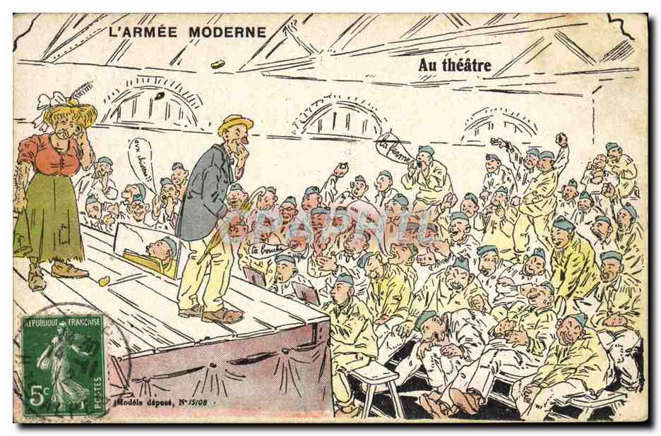 L'ARMÉE MODERNE — Au théâtre — E.R., Paris, N°13/708