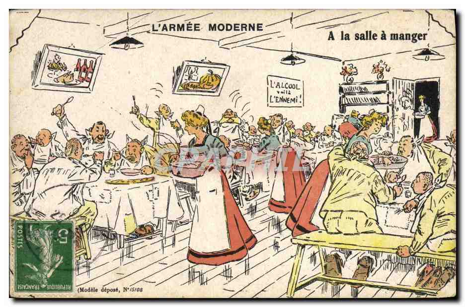 L'Armée Moderne — À la salle à manger — E.R., Paris, N°157/08