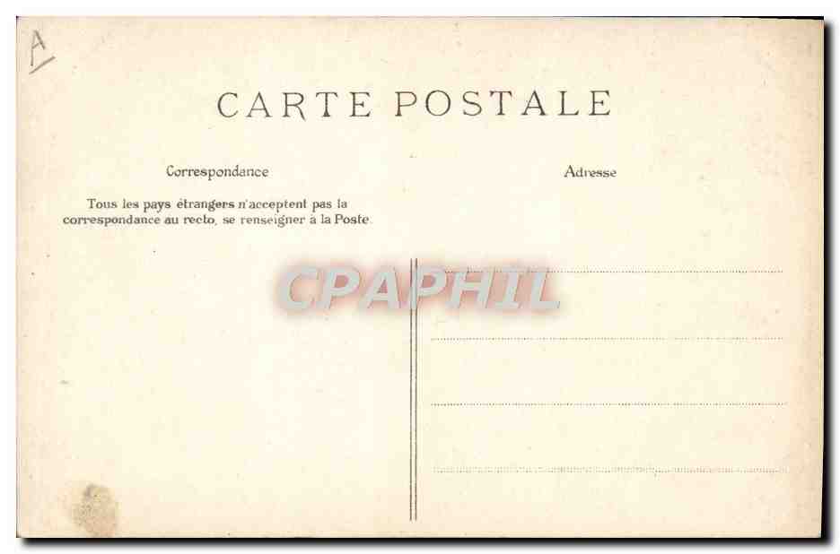 CPA Folklore Cueillette des glycines — Verso