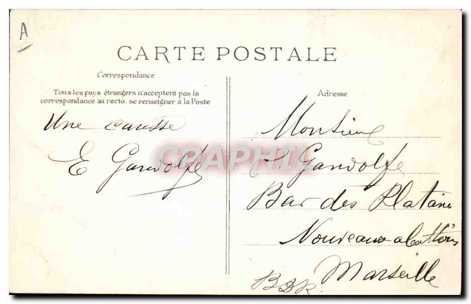 CPA Folklore Colin Maillard  — Verso