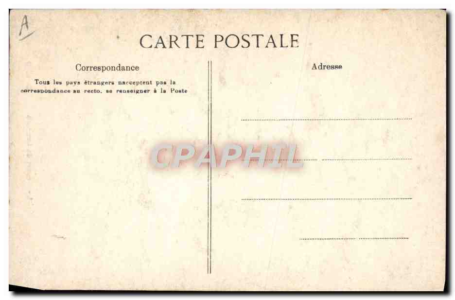 CPA Folklore Le depart du conscrit  — Verso