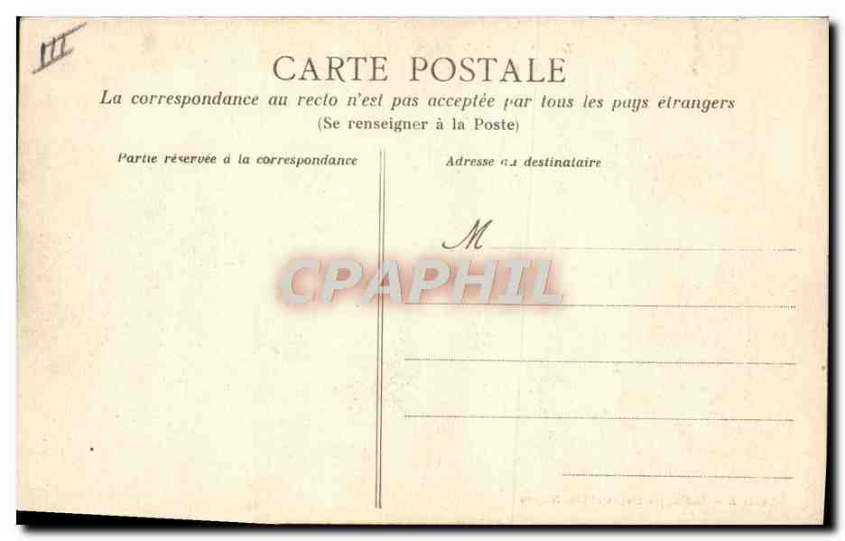 CPA Folklore La vie aux champs Sur la passerelle — Verso