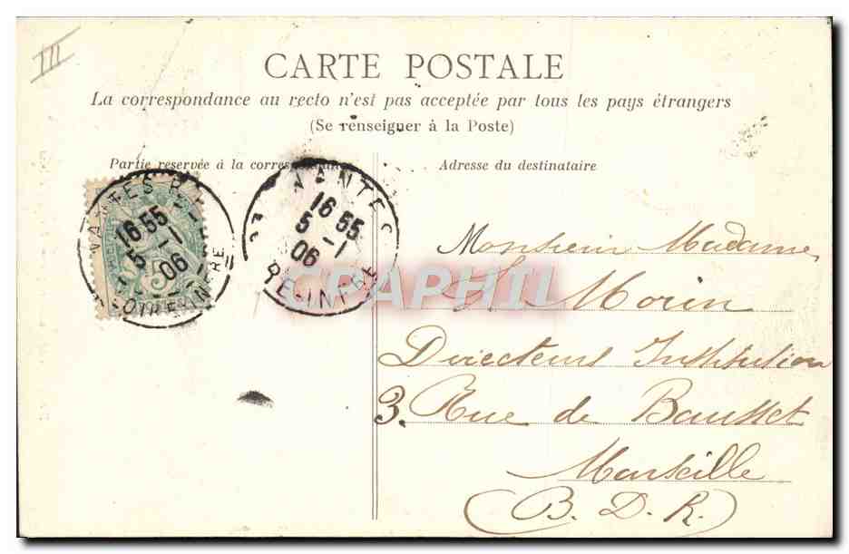 CPA Folklore La vie aux champs Maries d'hier — Verso