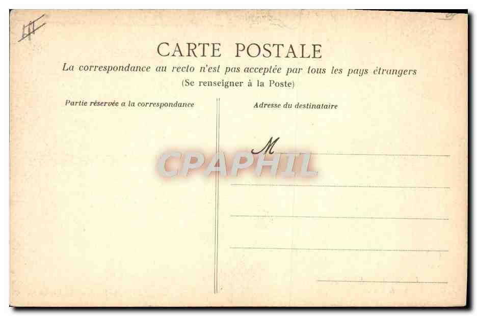 CPA Folklore La vie aux champs Le Benedicite — Verso