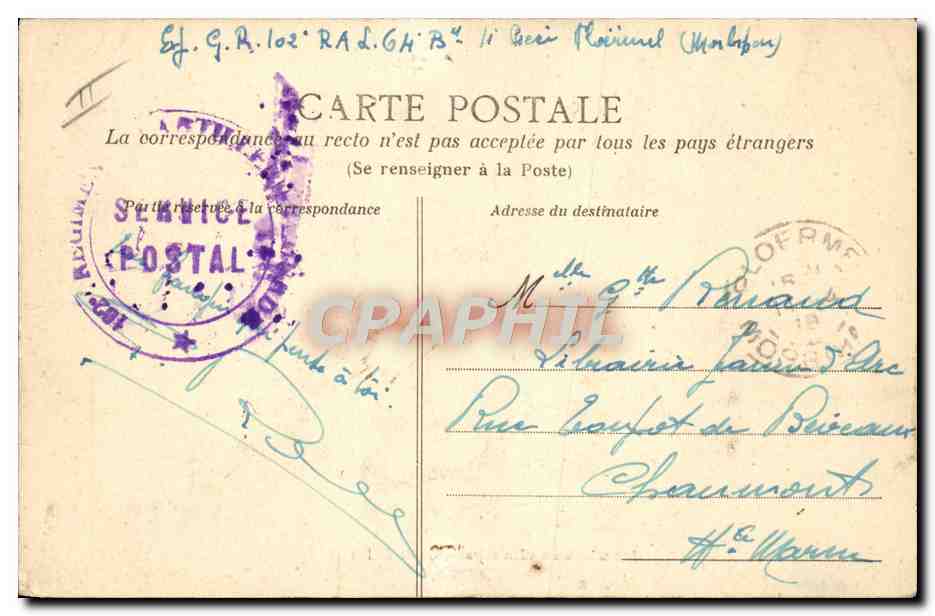 CPA Folklore La vie aux champs Conte de fee  — Verso