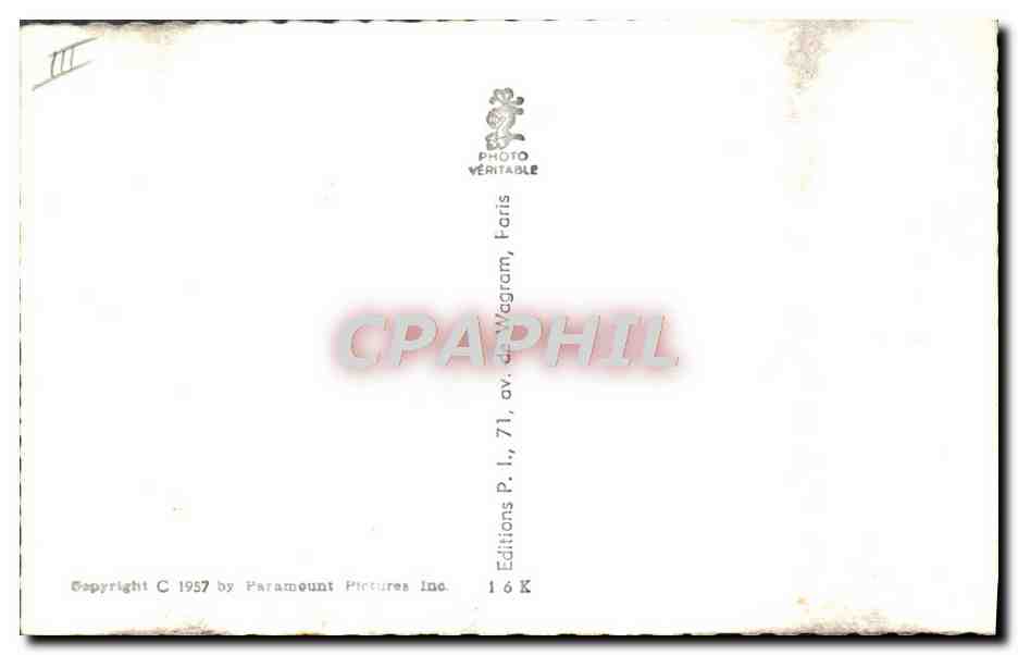 CPM Cinema Debra Paget Eventail — Rückseite