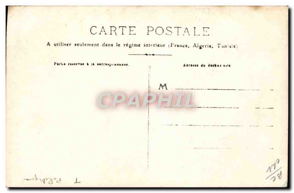 CARTE PHOTO Congres de la Metallurgie Bordeaux 30 Octobre 1905 — Achterkant