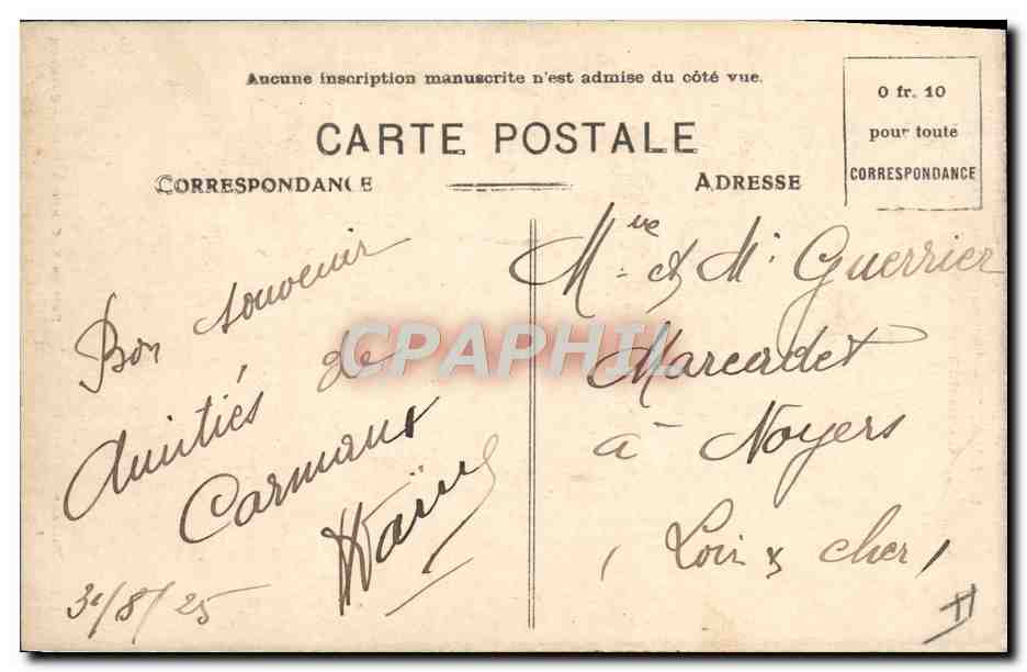CPA Carmaux Monument Jean Jaures Oeuvre du Maitre Gabriel Pech  — Rückseite