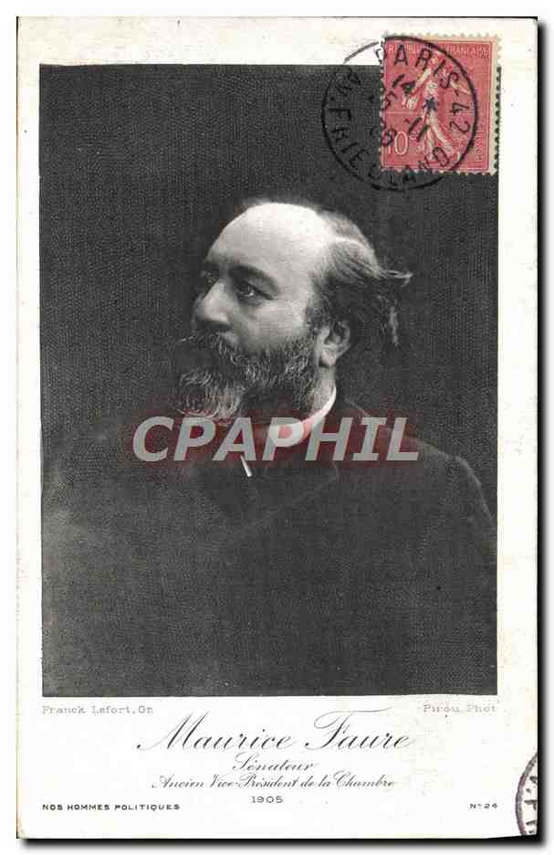 Maurice Faure — Sénateur, Ancien Vice-Président de la Chambre — Pirou Phot, N°24