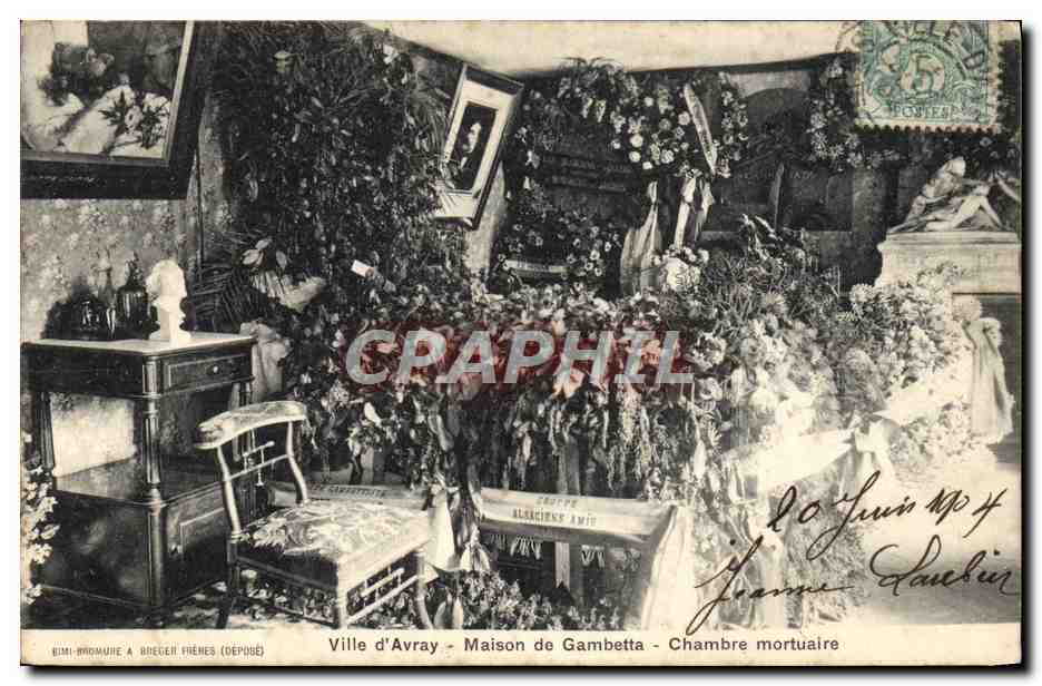 Chambre mortuaire — Maison de Gambetta — Ville d'Avray