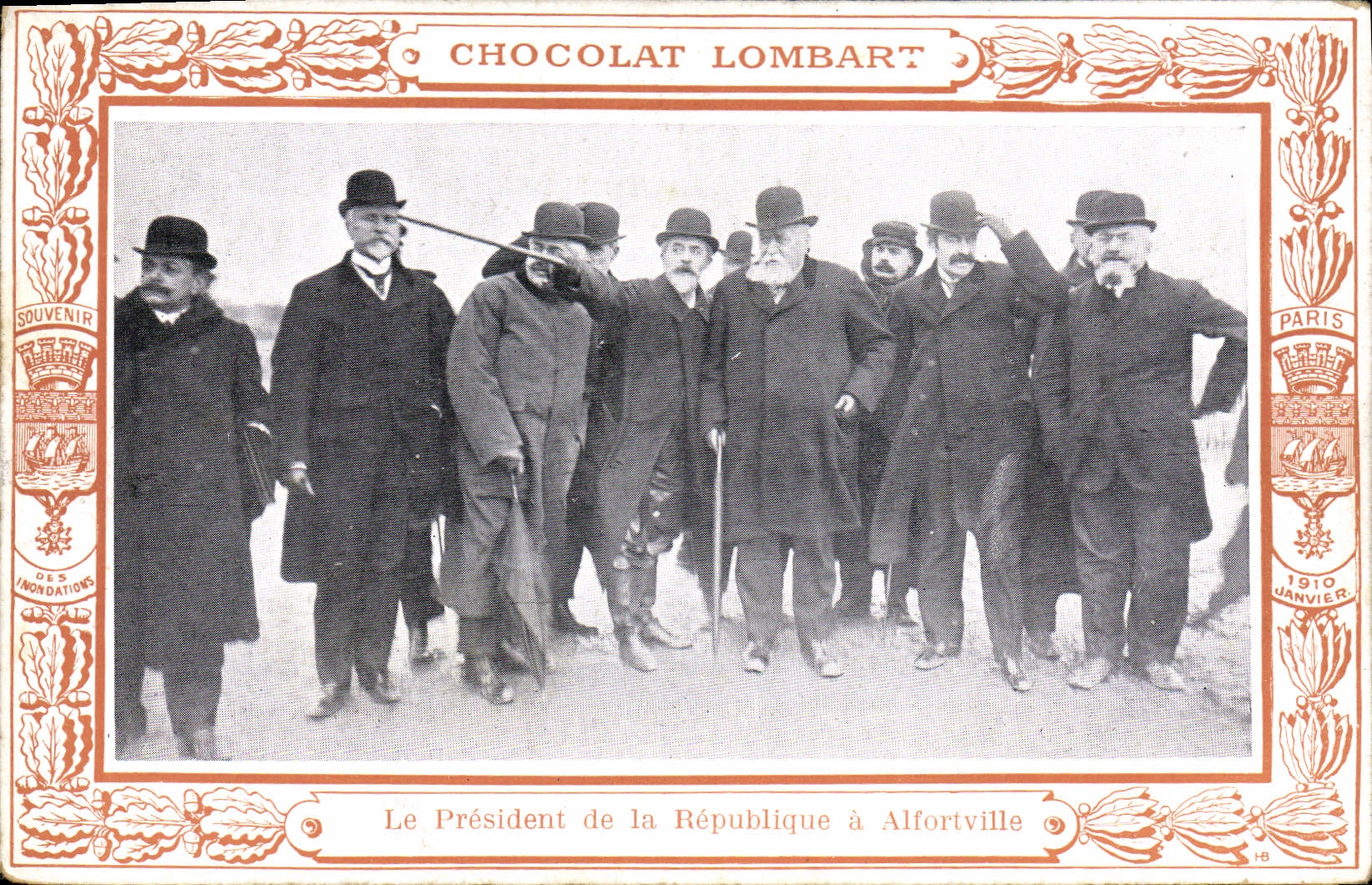 Le Président de la République à Alfortville — inauguration — Chocolat Lombart, Paris, n° HB