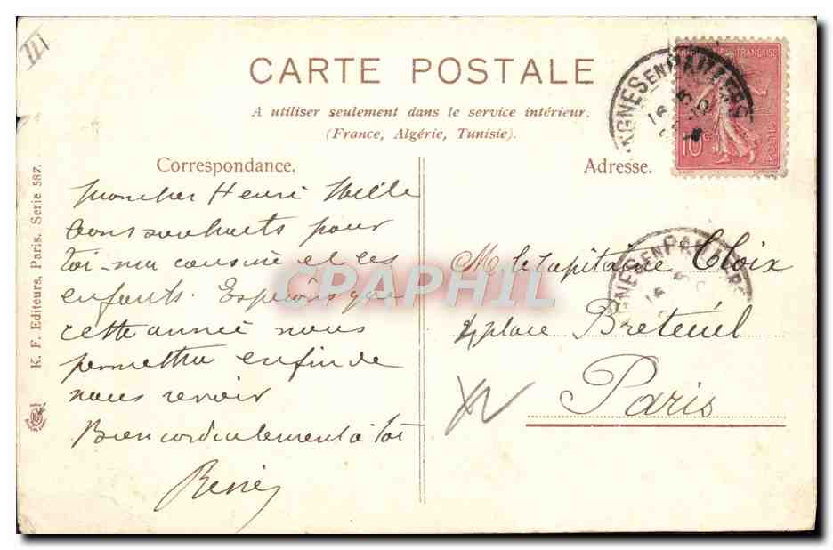 CPA Fantaisie Tabac Lapin Lievre  — Rückseite