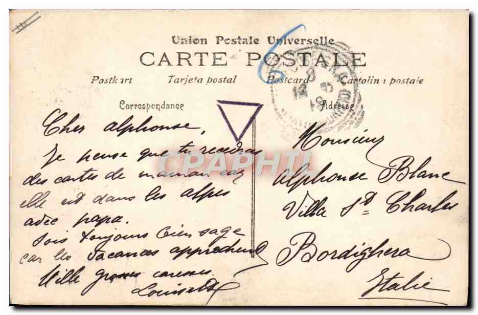 CPA Fantaisie Tabac Enfant Cigare  — Rückseite