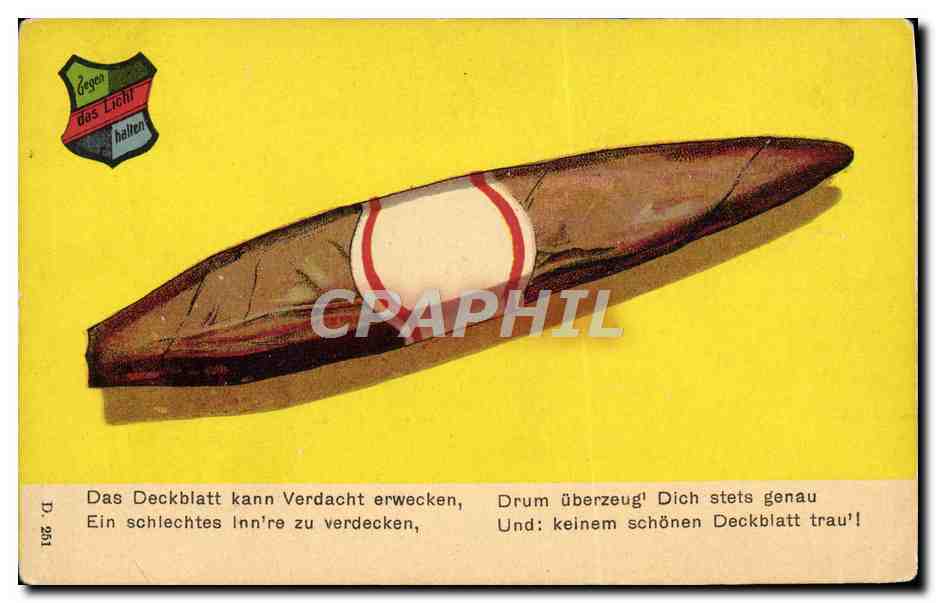 CPA Fantaisie Tabac Cigare