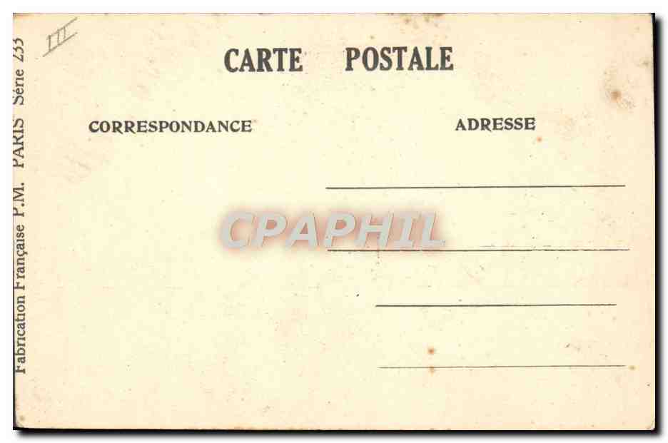 CPA Fantaisie Tabac Poisson Cigare 1er avril Merlan frit — Rückseite