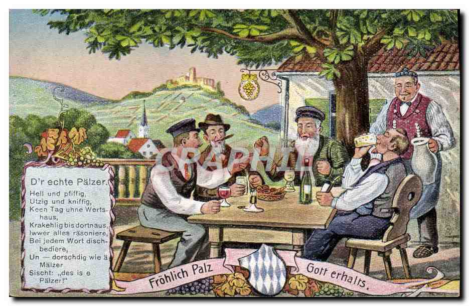 D'r echte Pälzer — Fröhlich Palz — Gott erhalts — éditeur Hoppe, n° A
