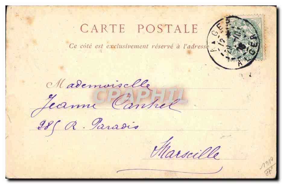 CPA Attelage de boeufs  — Rückseite