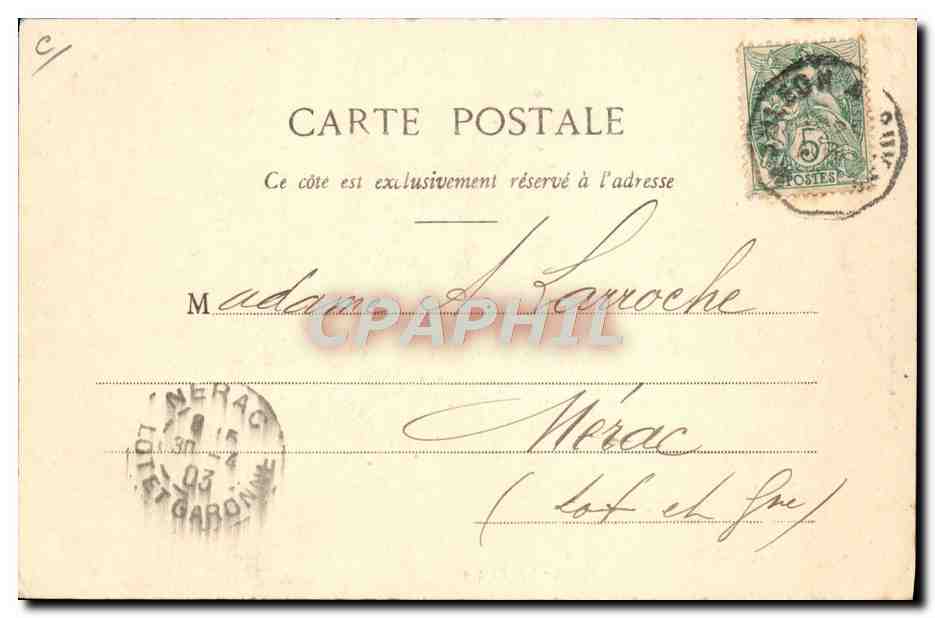 CPA Attelage basque Boeufs  — Rückseite