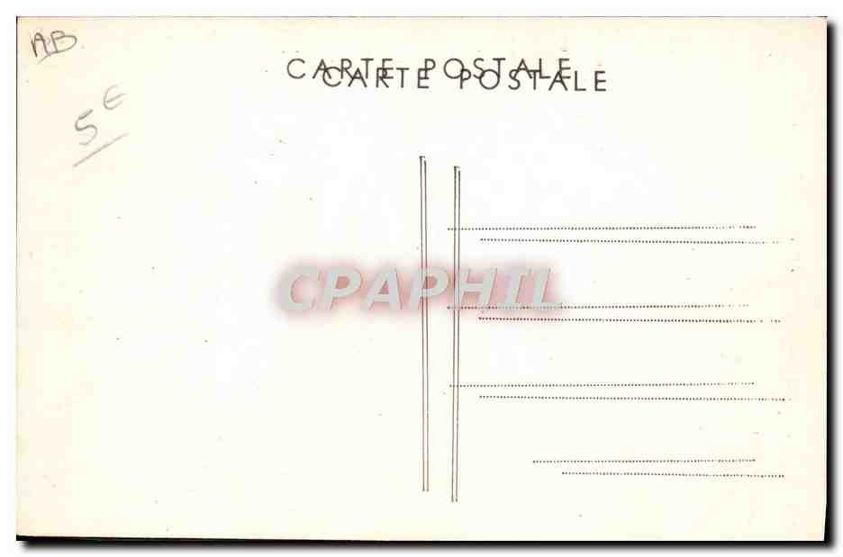 CPA Attelage Boeufs Abbaye cistercienne de ND des Dombes Marlieux Frere trappiste au labour  — Rückseite
