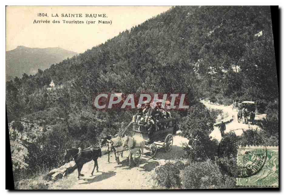 La Sainte Baume — Arrivo dei Turisti (di Nans) — Atelier di Fototipo Cuende, Marsiglia
