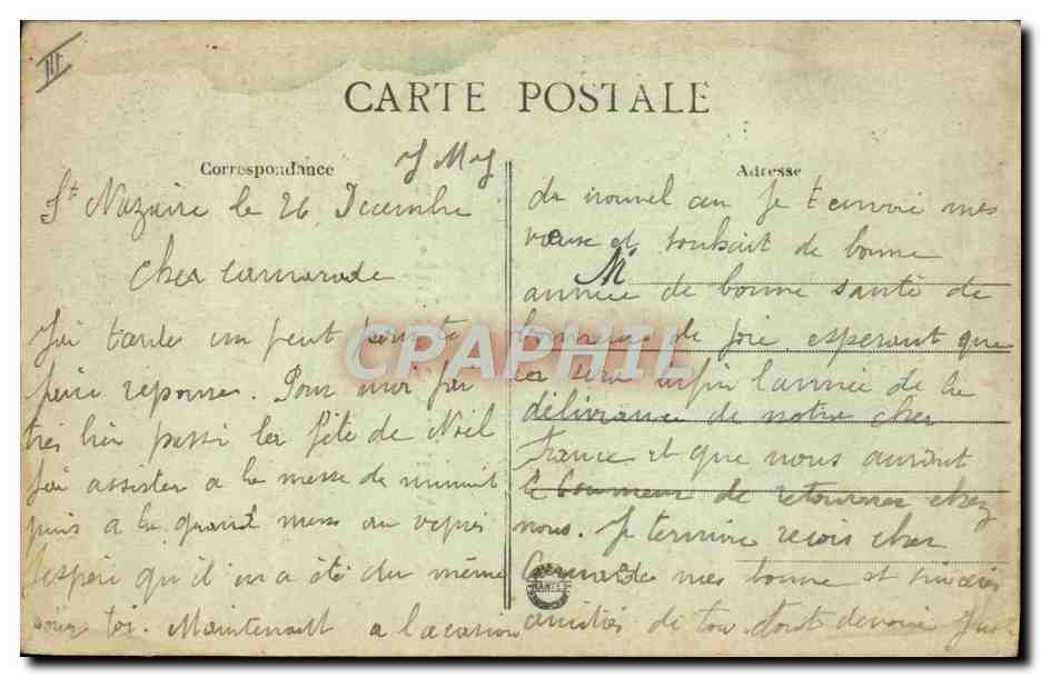 Petite fille en costume traditionnel — Souvenir de Saint-Nazaire — Collection Delavenau-Joublier, n°1108 — Reverso
