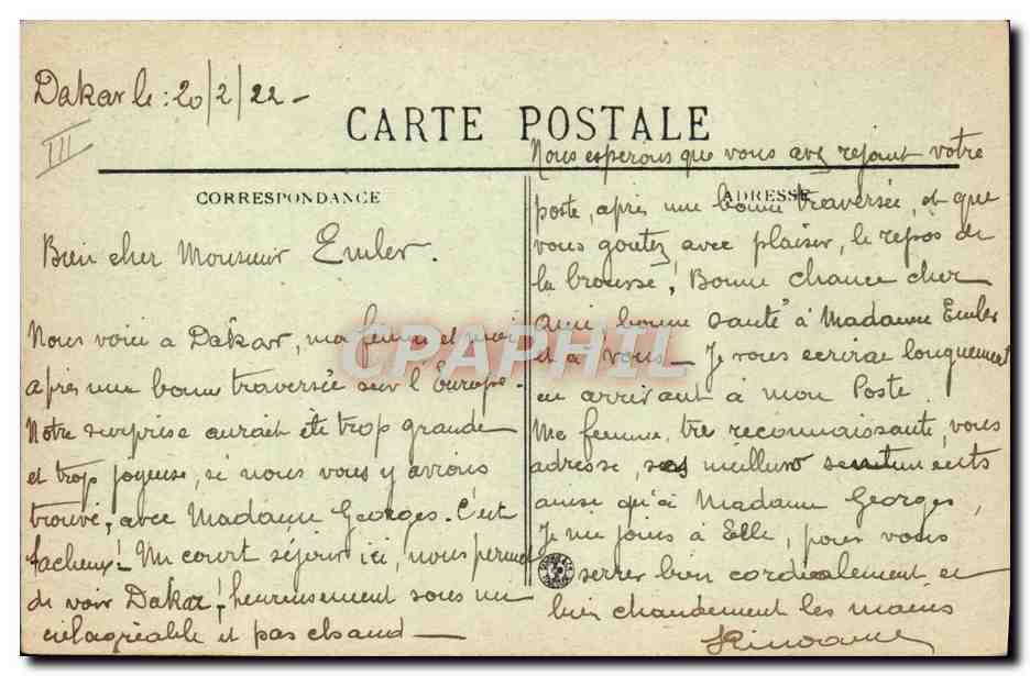 Le Paquebot "Europe" des Chargeurs Réunis — Pauillac — BR-412 — Reverso