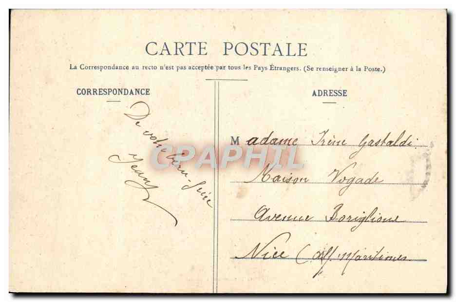 CPA Fantaisie Femme Idylle au temps des foins  — Verso