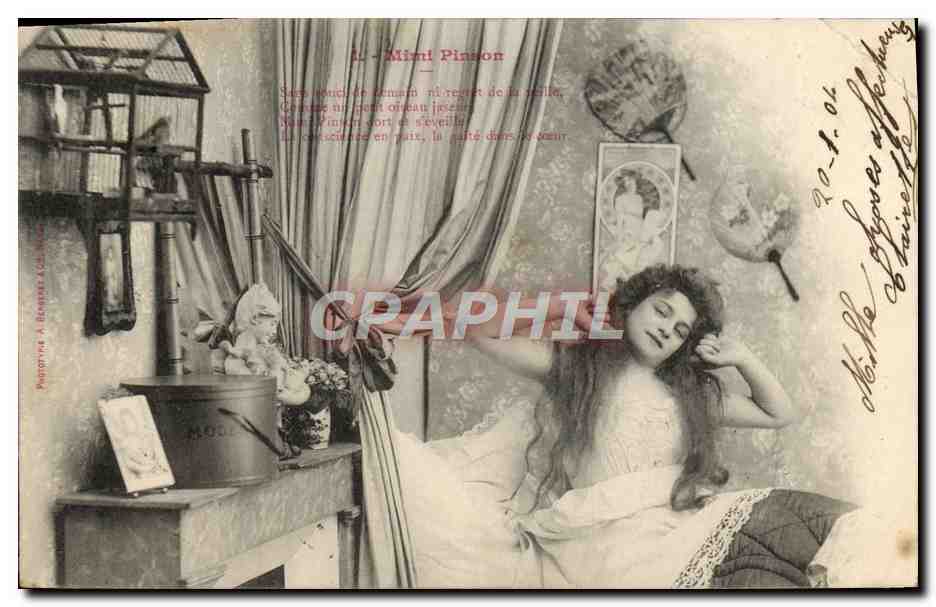 Mimi Pinson — Dormeur — Phototypie A. BERNARD AGEN