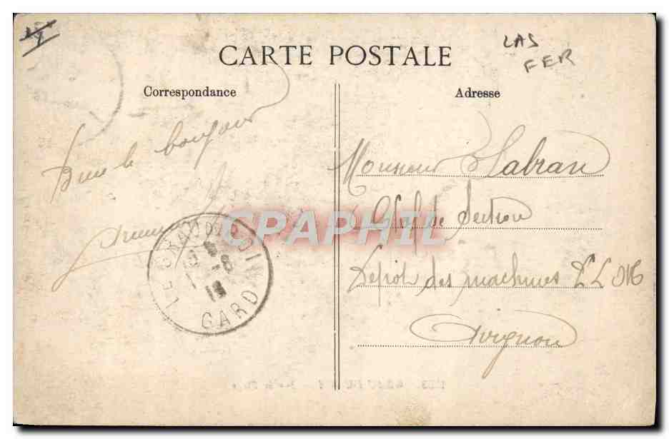CPA Fantaisie Femme Maillot de Bain Grau du Roi Sur la plage — Verso