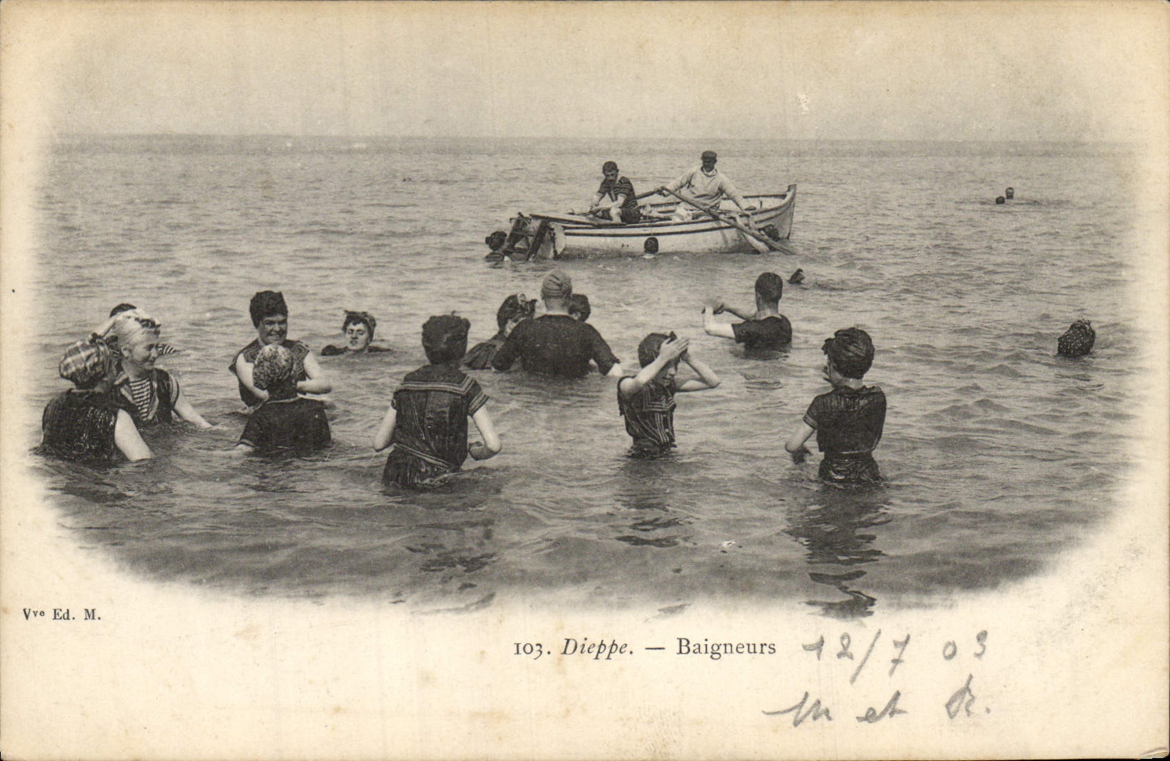 Dieppe — Baigneurs — Vve Ed. M. n° 103