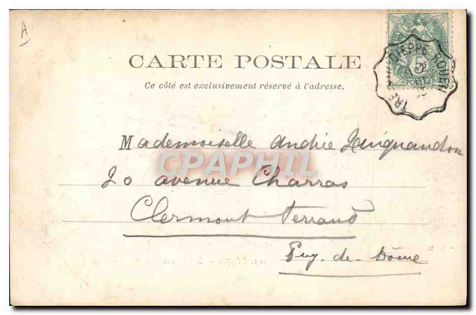 Dieppe — Baigneurs — Vve Ed. M. n° 103 — Verso