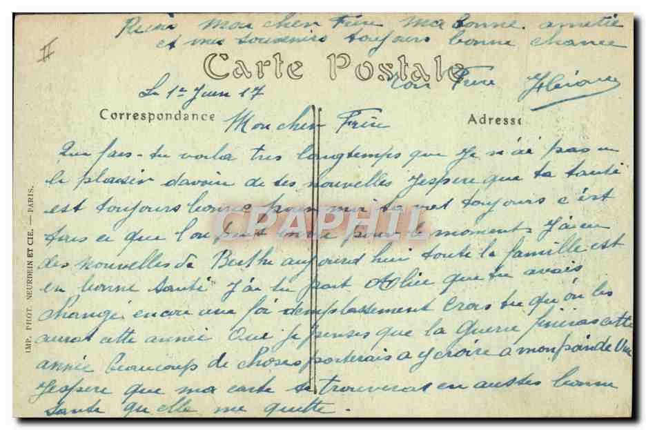 CPA Fantaisie Dieppe sur la plage  — Verso