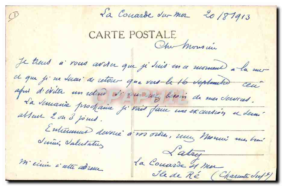 CPA Ane Mule Ile de Re Deux en culottes Femme  — Rückseite