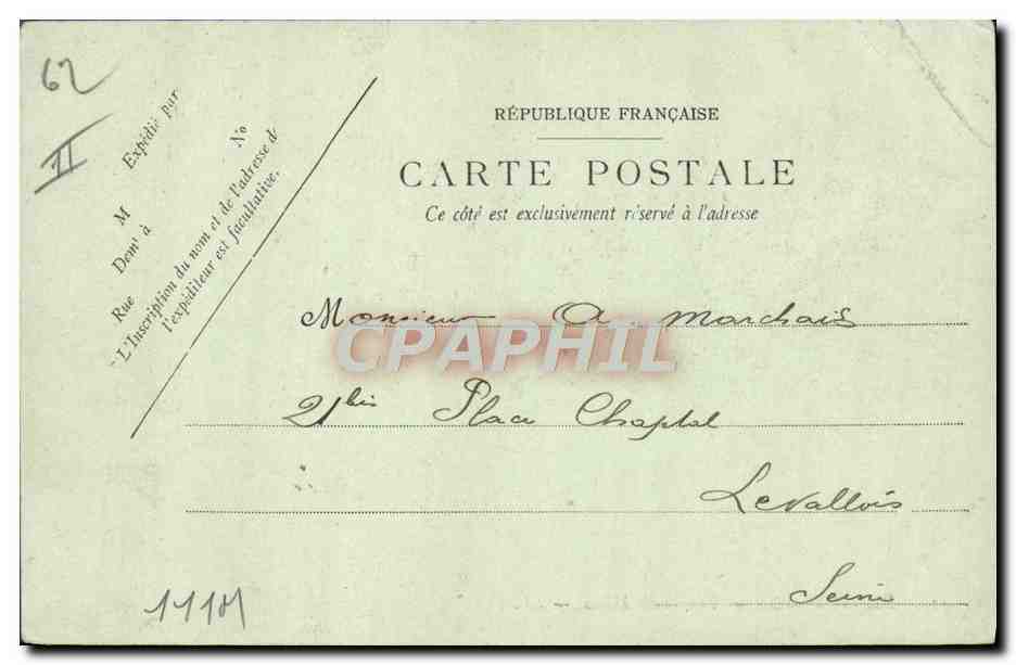 CPA Ane Mule Berck Plage Promenade a anes — Rückseite